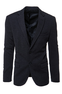 Einreihiger navyblauer Blazer für Herren Dstreet MX0636