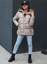 Damen Winterjacke mit Kapuze STELLAR beige Dstreet TY4494