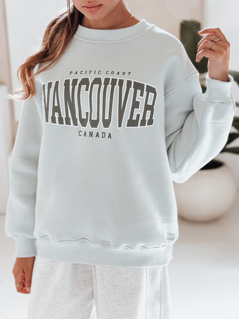 Damen Sweatshirt ohne Kapuze VANCOUVER mint Dstreet BY1226