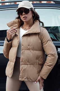 Gesteppte Damen-Winterjacke LARO beige Dstreet TY4582