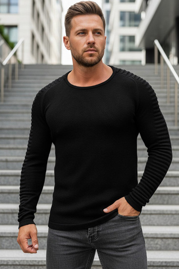 Herrenpullover schwarz WX1605