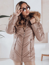 Damen Winterjacke SOLARIS Farbe Cappuccino DSTREET TY4010