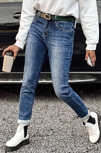 Damen JELVANI Denim-Hose blau Dstreet UY2236