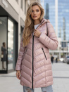 Damen Winterjacke lang gesteppt lila Dstreet TY5505