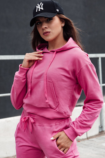 Damen TRENDHOOD Hoodie rosa Dstreet BY1305