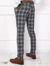 Herren Chinohose Kariert Dunkelgrau Dstreet UX3776_4