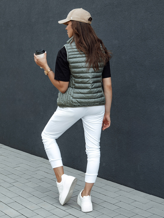 Damen Steppweste mit Stehkragen STYLISHZ grün Dstreet TY4448