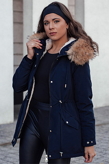 Damen Winterjacke CHICOK isoliert mit Fell navy blau Dstreet TY4612