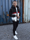Herren Steppwinterjacke mit Kapuze schwarz Dstreet TX4869