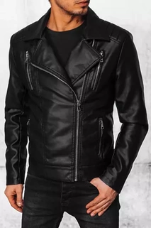 Herren Kunstlederjacke Farbe Schwarz DSTREET TX4385