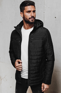 Herren Steppjacke mit Kapuze schwarz Dstreet TX5009