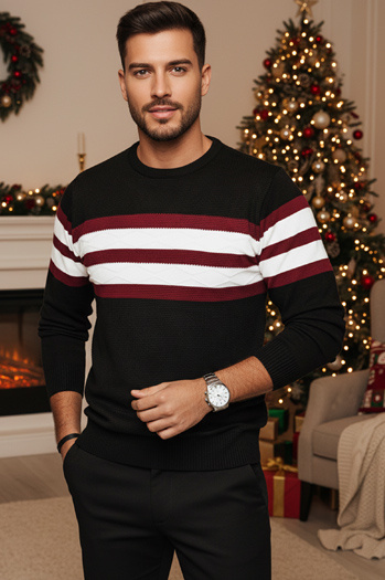 Schwarzer Herren-Pullover Dstreet WX2247z