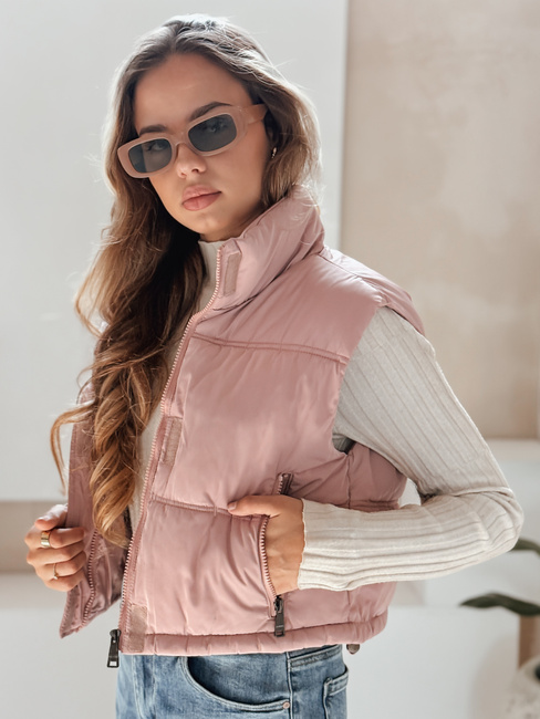 Gesteppte rosa Weste für Frauen Dstreet TY5199
