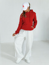 Damen Kapuzenpullover BASIC Rot BY0175