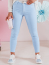 Damen Skinny Hose mit Gürtel VIVASKIN blau Dstreet UY2428