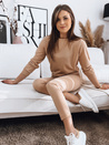 Damen Trainingsanzug-Set MILIAN Farbe Dunkelbeige DSTREET AY0817
