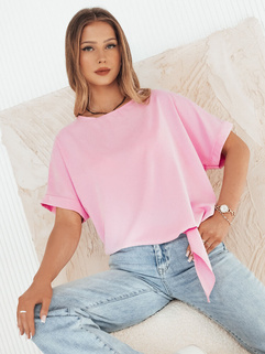 Damen Bluse mit kurze Ärmeln ROPEZ Farbe Rosa DSTREET RY2467_2