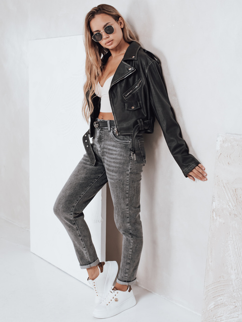 Damen Mom Fit Jeans grau Dstreet UY2751