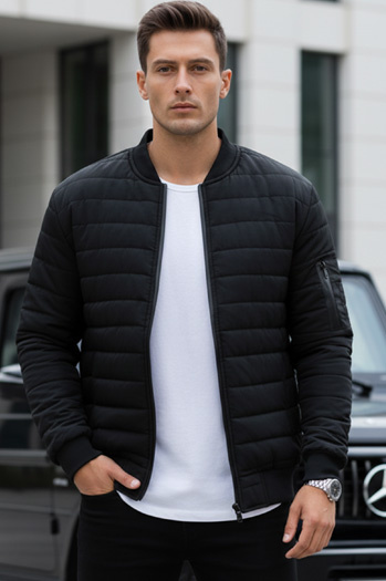 Herren Gesteppte Bomberjacke Schwarz Dstreet TX2213