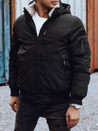 Herren Winterjacke mit abnehmbarer Kapuze schwarz Dstreet TX4837_3