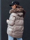 Damen Winterjacke mit Kapuze STELLAR beige Dstreet TY4494