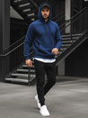 Herren Kapuzenpullover dunkelblau Dstreet BX4684