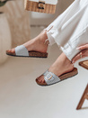 Damen Kork-Flip-Flops KORKISTI blau Dstreet ZY0916