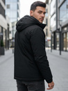Herren Winterjacke mit Kapuze schwarz Dstreet TX5110