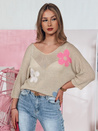 Damen durchbrochener Pullover BRIGGI beige Dstreet MY2332