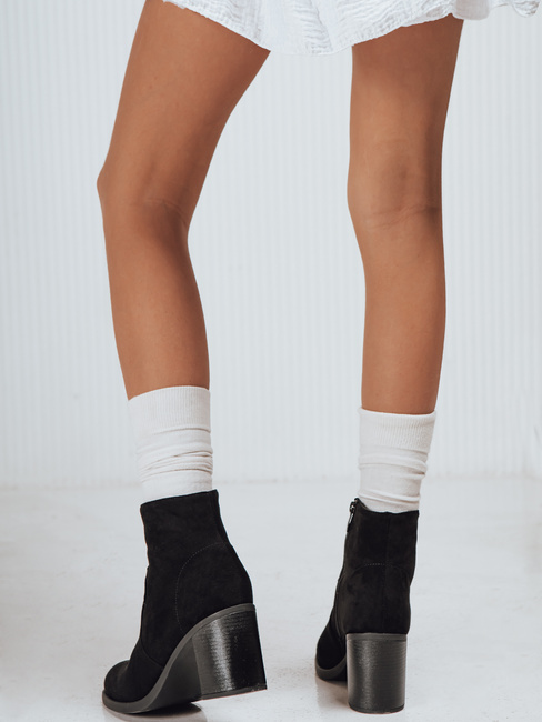 Damen Wildleder Stiefel schwarz Dstreet ZY1247