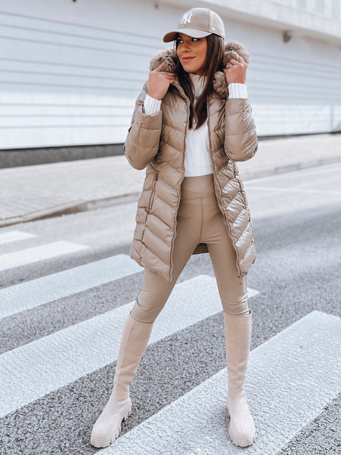 Damen Steppjacke CRYSTAL Farbe Beige DSTREET TY3979