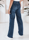 Damen Jeans mit weitem Bein navy blau Dstreet UY2782