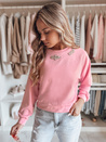 Damen Einheitsgröße Langarm Bluse CRYSTALIA rosa Dstreet RY2768
