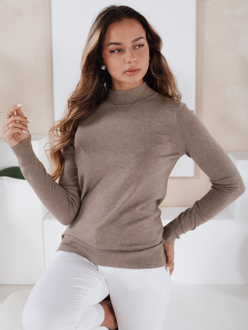 Damen Halb-Rollkragenpullover TARLENA beige Dstreet MY2484