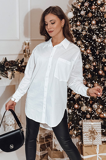 Damen Shirt in Übergröße AISMEE weiß Dstreet DY0444