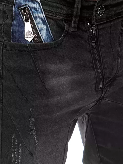 Herren Jeanshose Schwarz Dstreet UX3800