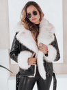 Damen Ramones Jacke mit Pelz schwarz Dstreet TY5122