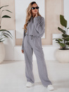 Damen CHARM Trainingsanzug Set hellgrau Dstreet AY0958