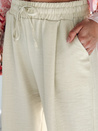 Damenhose mit weitem Bein MILLIVIO khaki Dstreet UY2661