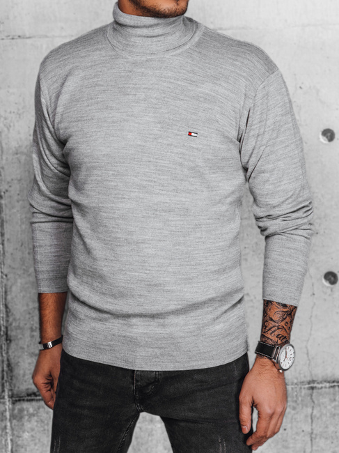 Herren Rollkragenpullover Farbe Grau DSTREET WX2171