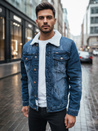 Isolierte Herren-Jeansjacke dunkelblau Dstreet TX4729z