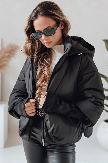 MISSLAYER Damen Winterjacke mit Kapuze schwarz Dstreet TY5034