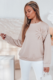 Damen Sweatshirt FLORINE in Übergröße beige Dstreet RY2766