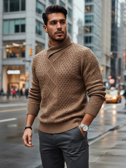 Herren Pullover Kamel Dstreet WX2255