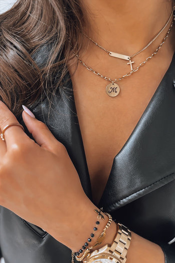 Damen Halskette MARBLE Farbe Gold DSTREET IY0081