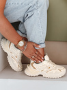 Damen Sport Turnschuhe beige Dstreet ZY1008