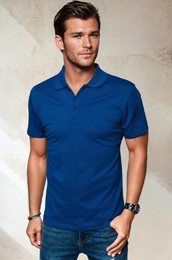 Blaues Herren-Polohemd Dstreet PX0551