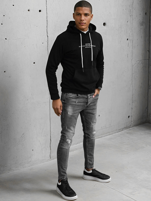 Herren Kapuzenpullover Farbe Schwarz DSTREET BX5458
