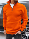 Herren Sweatshirt mit Stehkragen Farbe Orange DSTREET BX5669