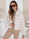 Damen Pelzjacke weiß Dstreet TY5145